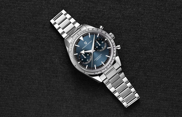 Planet Gates Green PAGANI DESIGN 2023 Mens watches Moon Quartz  Watch men speed Sport waterproof Chronograph AR Sapphire VK64 Steel Retro Luminous