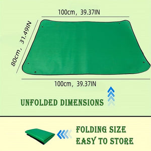 Planet Gates Green PE Portable Gardening Mat 1pc Large Plant Potting Mat, Thickened Waterproof Potting Mat For Indoor Plant Transplantation And Control Dirty, Foldable Indoor Succulent Potting Mat, Portable Gardening Mat Green