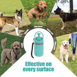 Planet Gates green Pet Toilet Portable Outdoor Garbage Bag, Dog Toilet Six Claw Shovel Fecal Dispenser