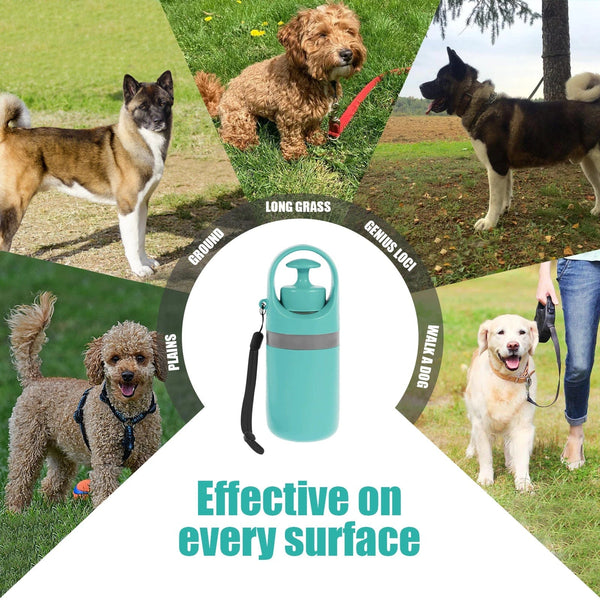 Planet Gates green Pet Toilet Portable Outdoor Garbage Bag, Dog Toilet Six Claw Shovel Fecal Dispenser