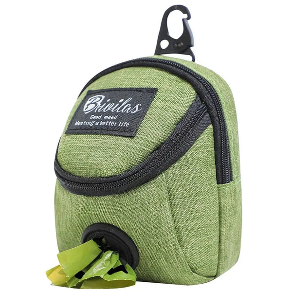 Planet Gates Green Portable Dog Training Treat Bag Outdoor Pet Dog Treat Pouch Puppy Snack Reward Waist Bag Dog Poop Bag Dog Carriers Bags