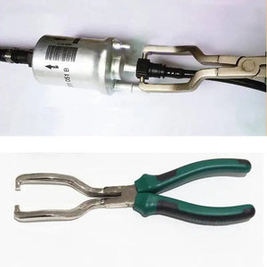 Planet Gates Green Professional Gasoline Pipe Joint Pliers Filter Caliper Oil Tubing Connector Disassembly Tools Quick Removal Pliers Clamp Repair