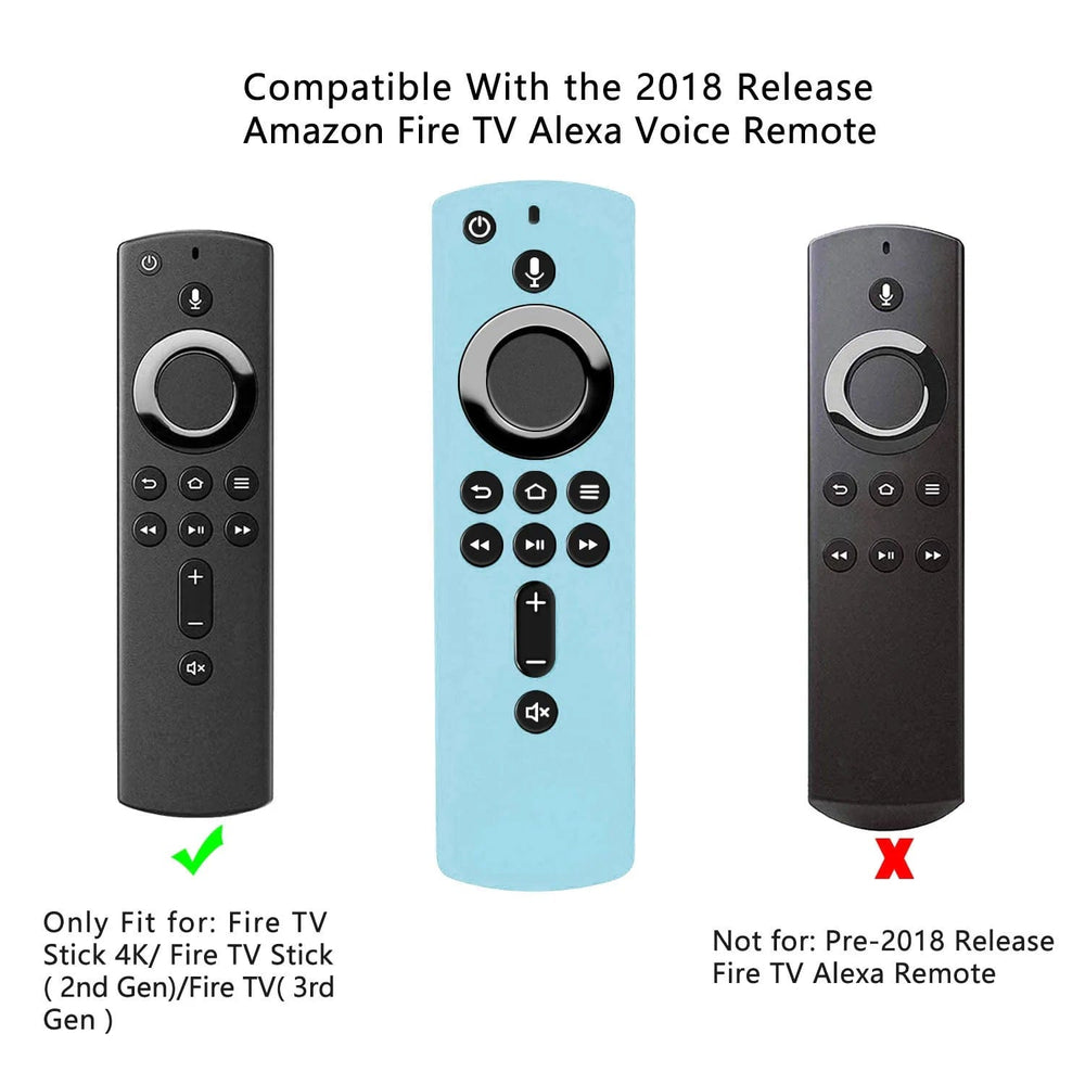 Planet Gates Green Protective Silicone Case Fit for Amazon Alexa Fire TV Stick Remote Control Cover Shockproof Anti-Slip Durable Controller Sheath