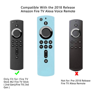 Planet Gates Green Protective Silicone Case Fit for Amazon Alexa Fire TV Stick Remote Control Cover Shockproof Anti-Slip Durable Controller Sheath