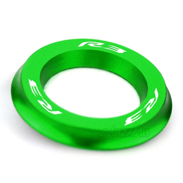 Planet Gates Green R3 Motorcycle Ignition Switch Cover Ring CNC Aluminum Accessories for Yamaha YZF R3 2013 2014 2015 2016 2017 2018 2019