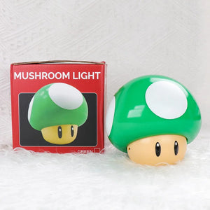 Planet Gates Green Super Mario LED Question Mark Night Light with Music Anime PeripheralsToad Children Bedroom Bedside Lamp USB Charging Gifts