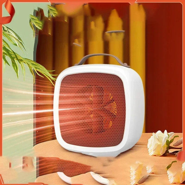 Planet Gates Green / US plug / CN Portable Patio Heaters For Home Office Desktop Mini Electric Space Keep Warm Air Heater Warmer Fan Silent Fast Space Heater 500w