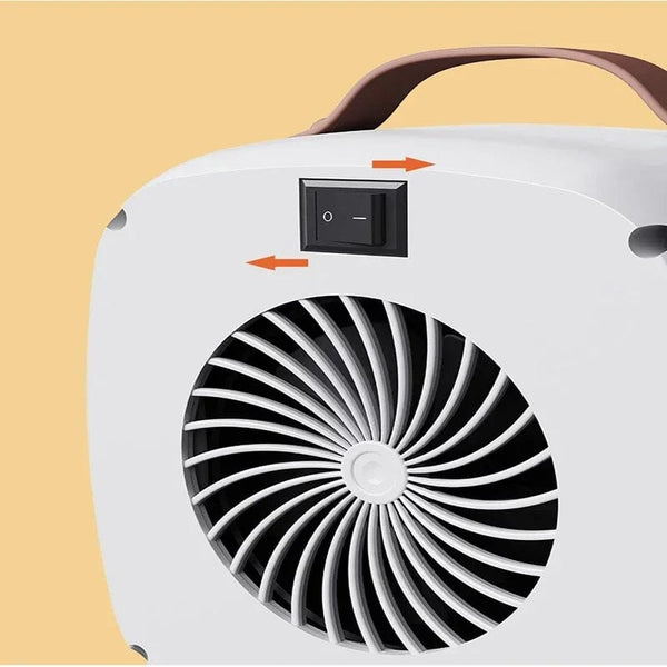 Planet Gates Green / US plug / CN Portable Patio Heaters For Home Office Desktop Mini Electric Space Keep Warm Air Heater Warmer Fan Silent Fast Space Heater 500w