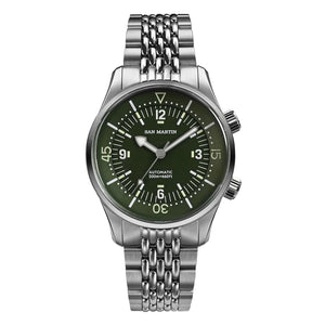 Planet Gates Green V1 San Martin 39mm Leyenda Diver Watch NH35 Automatic Mechanical Movement AR Sapphire Luminous Waterproof 200m Watches SN0141W