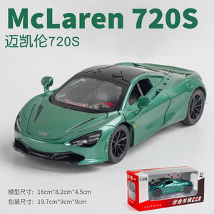 Planet Gates Green With box 1:32 Mclaren 720S Model Alloy Sports Car Limited Edition Metal Car Model Collection Toy Car Children's Birthday Gift A285