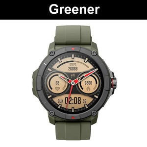 Planet Gates Green [World Premiere]MASX Oasis X Premium GPS Smart Watch Alexa Built-in GPS Hi-Fi Bluetooth Phone Calls Military Grade Sports Watch