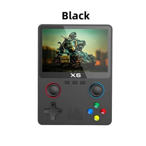 Planet Gates Green X6 3.5Inch IPS Screen Handheld Game Player Dual Joystick 11 Simulators GBA Video Game Console for Kids Gifts