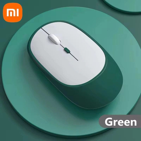 Planet Gates Green Xiaomi Wireless Mouse Bluetooth-compatible 2.4G Silent Mice Adjustable DPI Ergonomic Design USB Rechargeable Gaming Office Mouse