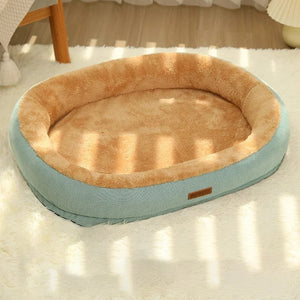 Planet Gates Green / XL 75X55cm Kimpets Cat Bed Dog Pet Bed Kennel Non-Slip Winter Warm Small Dog Kennel Sleeping Removed Washed Soft Puppy Cushion Cat Supplies