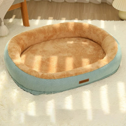 Planet Gates Green / XL 75X55cm Kimpets Cat Bed Dog Pet Bed Kennel Non-Slip Winter Warm Small Dog Kennel Sleeping Removed Washed Soft Puppy Cushion Cat Supplies
