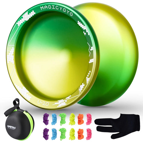 Planet Gates Green Yellow / CHINA MAGICYOYO Unresponsive Yoyo  V10  Professional Yoyos for Advanced Players