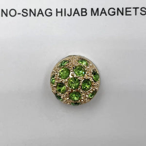 Planet Gates Green2 / CHINA Premium 1 Pair Triangle Strong Magnet Hijabs Clip Accessories Muslim Women's Safety No Hole Fixed Turban Scarf Pins Brooches