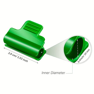 Planet Gates Greenhouse Clip 40pcs, Greenhouse Clamps Film Row Cover Netting Tunnel Hoop Clip Frame Shading Net Rod Clip For Season Plant Extension Support (40 Pieces, 10 Mm)