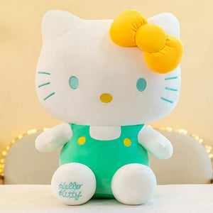 Planet Gates greenkt / 45cm Sanrio Hello Kitty Kuromi Melody Stuffed Toys Cute Plush Cinnamoroll Toys Kawaii Baby Christmas Gifts Children Dolls For Girl