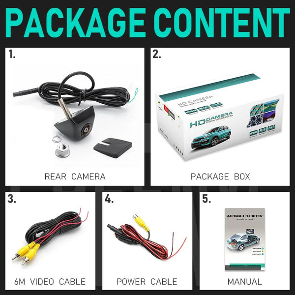 Planet Gates GreenYi AHD 1920x1080P Car Camera 170 Degree Fish Eye Lens Starlight Night Vision HD Vehicle Rear View Camera