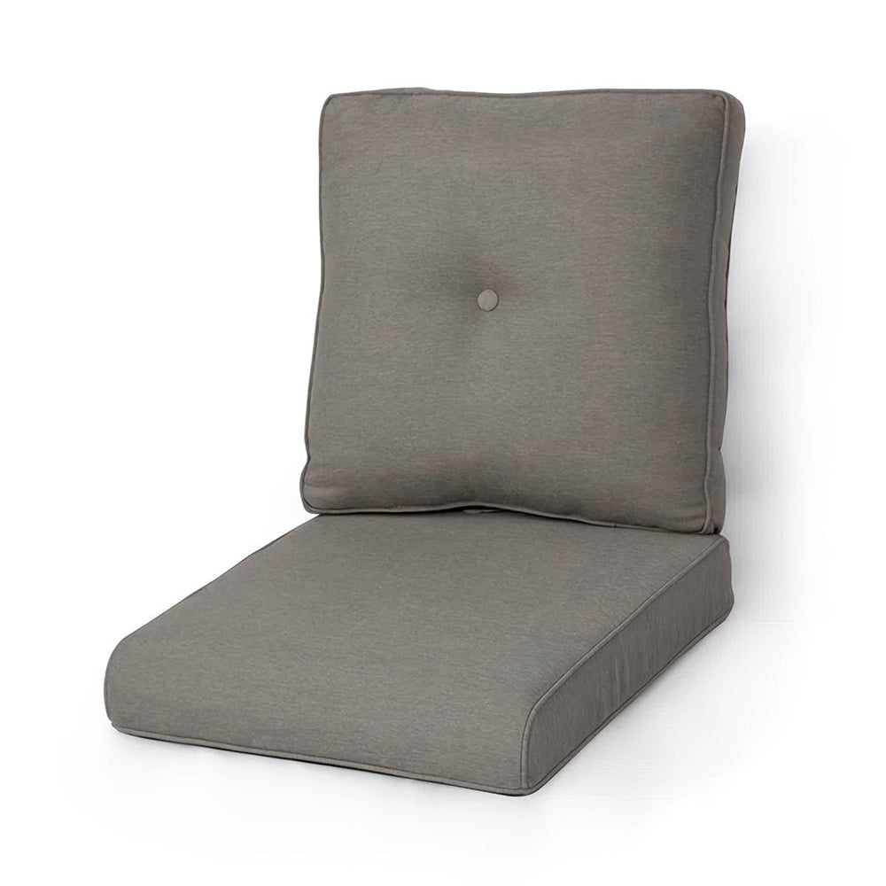 Planet Gates grey / 1 Piece 64*56*9cm And 1 Piece 58*58cm Yarn-Dyed Fabric Sofa Seat Cushion Set 2pcs/set Outdoor Waterproof UV Resistant Cotton Core Filling Suitable for Rattan Chair Sofa Home Furniture