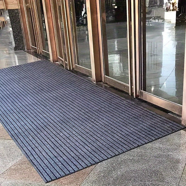 Planet Gates grey / 100x200cm 1pc Striped Door Mat, Water-absorbing Bath Pad, Anti-skid Oil-proof Waterproof Living Room Rug, Washable Carpet, For Living Room Bedroom Bathroom Home Decor Indoor Decor Room Supplies Entrance