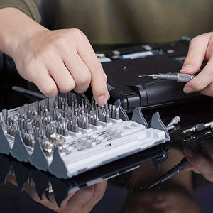 Planet Gates grey 128-in-1 Precision Screwdriver Set Disassembly And Repair Tool Multi-function Manual Screwdriver Book Set