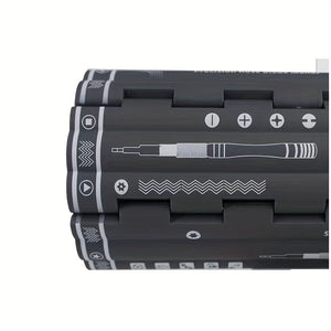 Planet Gates grey 128-in-1 Precision Screwdriver Set Disassembly And Repair Tool Multi-function Manual Screwdriver Book Set