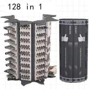 Planet Gates grey 128-in-1 Precision Screwdriver Set Disassembly And Repair Tool Multi-function Manual Screwdriver Book Set