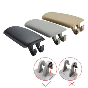 Planet Gates Grey 1Pc for Audi A4 B6 B7 2002-2007 Center Console Arm Rest Storage Box Lid Cover Auto Accessories Leather Car Armrest Latch Cover