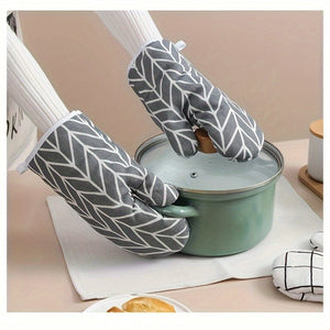 Planet Gates grey 1pc, Oven Mitt, Simple Style Heat Resistant Mitts, Microwave Oven Thickened Baking Oven Insulation Gloves, Non-Slip Grip Surfaces And Hanging Loop Gloves, Kitchen Supplies, Kitchen Gadgets, Accessories