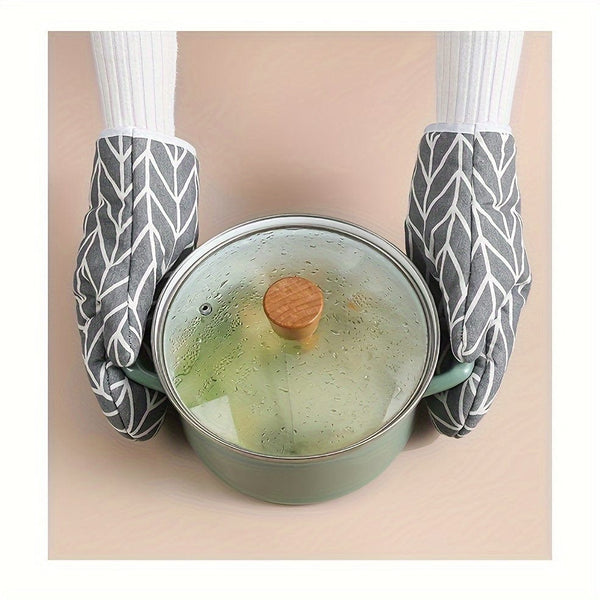 Planet Gates grey 1pc, Oven Mitt, Simple Style Heat Resistant Mitts, Microwave Oven Thickened Baking Oven Insulation Gloves, Non-Slip Grip Surfaces And Hanging Loop Gloves, Kitchen Supplies, Kitchen Gadgets, Accessories