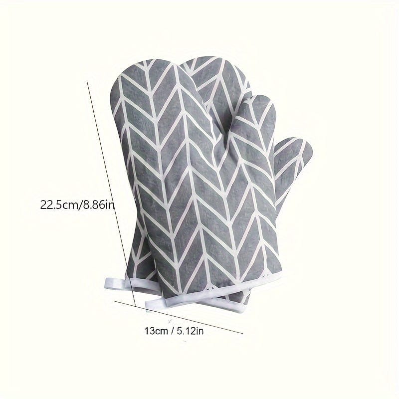 Planet Gates grey 1pc, Oven Mitt, Simple Style Heat Resistant Mitts, Microwave Oven Thickened Baking Oven Insulation Gloves, Non-Slip Grip Surfaces And Hanging Loop Gloves, Kitchen Supplies, Kitchen Gadgets, Accessories