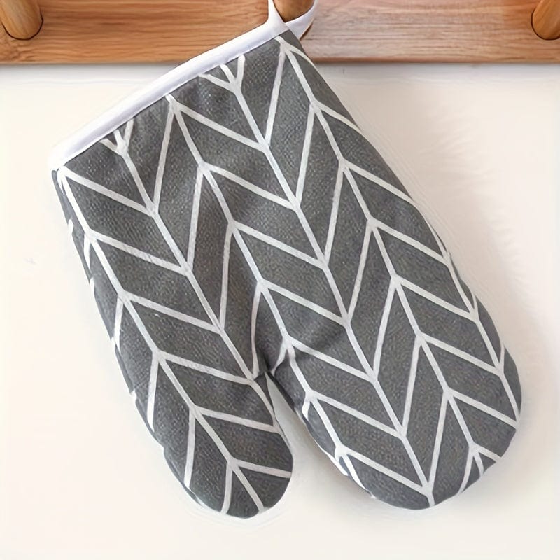 Planet Gates grey 1pc, Oven Mitt, Simple Style Heat Resistant Mitts, Microwave Oven Thickened Baking Oven Insulation Gloves, Non-Slip Grip Surfaces And Hanging Loop Gloves, Kitchen Supplies, Kitchen Gadgets, Accessories