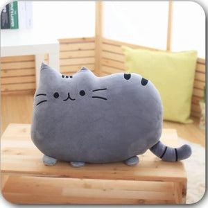 Planet Gates grey / 25cm Cute Cookie Cat Pillow Soft Plush Office Nap Pillow Cushion Toy Stuffed Pause Bed Sleep Pillow Home Decor Gift Doll Kids