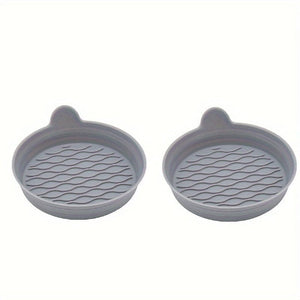 Planet Gates grey 2pcs/set Car Coaster, For Cup Holder, Silicone Universal Car Coaster, 6 Colors Available
