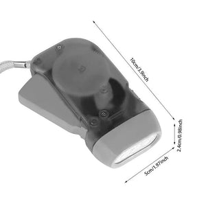 Planet Gates Grey 3 LED Hand Pressing Dynamo Crank Power Wind Up Flashlight Torch Light Hand Press Crank Camping Lamp Light for Outdoor Home