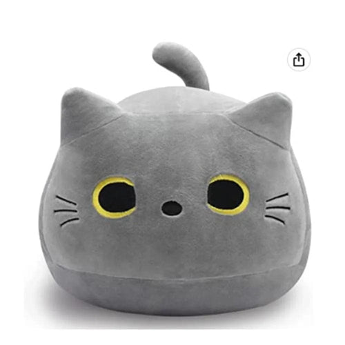 Planet Gates Grey / 30cm 10/30CM Cat Doll Small Pendant Cuddly Pillow Cushion Ins Black Cat Plush Toy Doll for Girl Gift Plushie Stuffed Toys