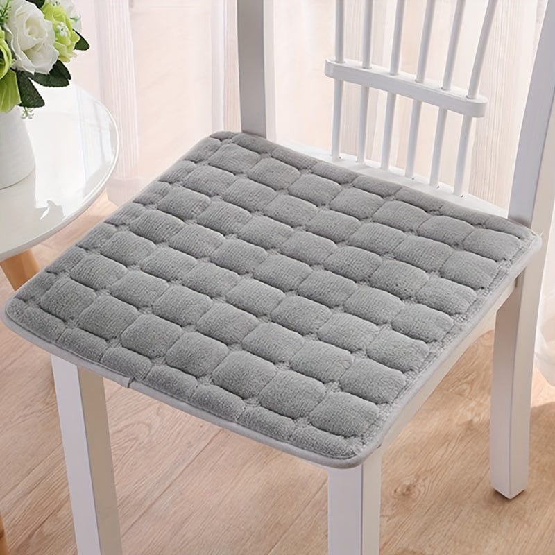 Planet Gates grey / 40cm*40cm 1pc Flannel Four Seasons Universal Non-slip Chair Cushion For Office Living Room Dining Chair Home Decor