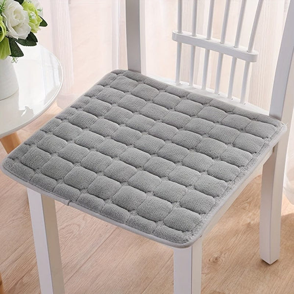 Planet Gates grey / 40cm*40cm 1pc Flannel Four Seasons Universal Non-slip Chair Cushion For Office Living Room Dining Chair Home Decor