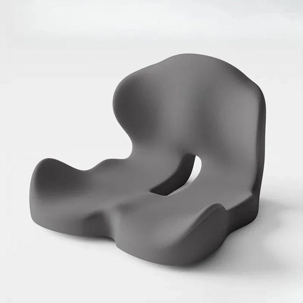 Planet Gates Grey / 44x42x32cm Memory Foam One-piece Cushion Office Cushion Hip Beautification Spine Relief And Waist Support Cushion