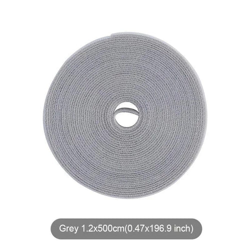 Planet Gates Grey 5m Cable Order Reusable Cable Organizer Desk Wire Winder Cable Tie Organizer Data Line Protection Storage Gadget