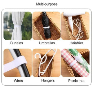Planet Gates Grey 5m Cable Order Reusable Cable Organizer Desk Wire Winder Cable Tie Organizer Data Line Protection Storage Gadget