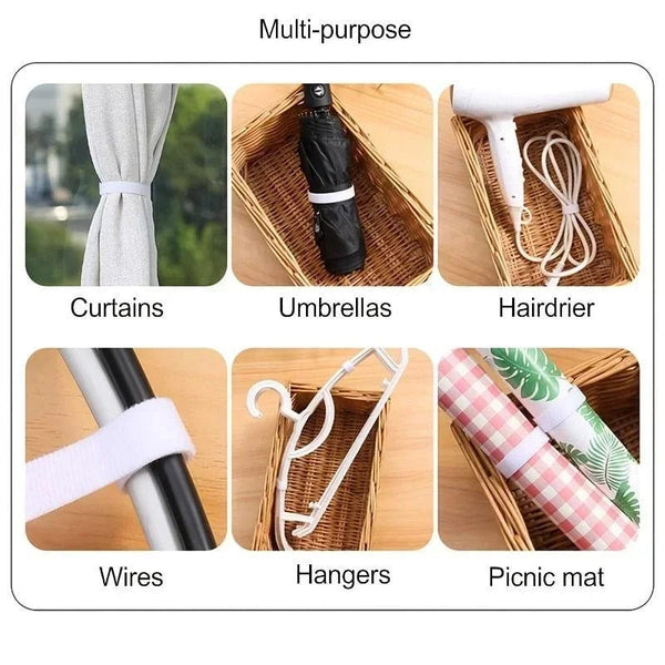 Planet Gates Grey 5m Cable Order Reusable Cable Organizer Desk Wire Winder Cable Tie Organizer Data Line Protection Storage Gadget