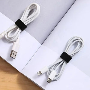 Planet Gates Grey 5m Cable Order Reusable Cable Organizer Desk Wire Winder Cable Tie Organizer Data Line Protection Storage Gadget