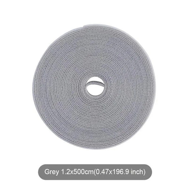 Planet Gates Grey 5m Cable Order Reusable Cable Organizer Desk Wire Winder Cable Tie Organizer Data Line Protection Storage Gadget