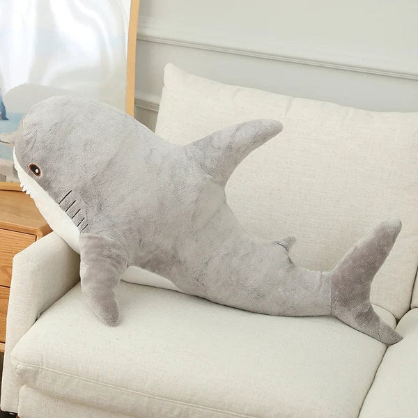 Planet Gates Grey / 70-80cm 15-140cm Colorful Shark Plush Toy Blue/Pink/Grey Stuffed Animal Fish Soft Doll Whale Sleep Pillow Kawaii Gift for Kid Girl Boys