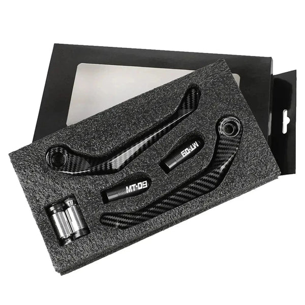 Planet Gates grey / CHINA 1 pair Motorcycle Universal Imitation carbon fiber metal Handlebar Guard Brake Clutch Levers Protector For Mt 09 2005-2022 ﻿