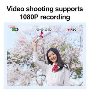 Planet Gates Grey / CHINA HD 1080P Portable Vlogging Camera 16X Zoom Autofocus Vlogging Camera Anti-Shake 2.4 Inch IPS Screen for Kid Adult Photography