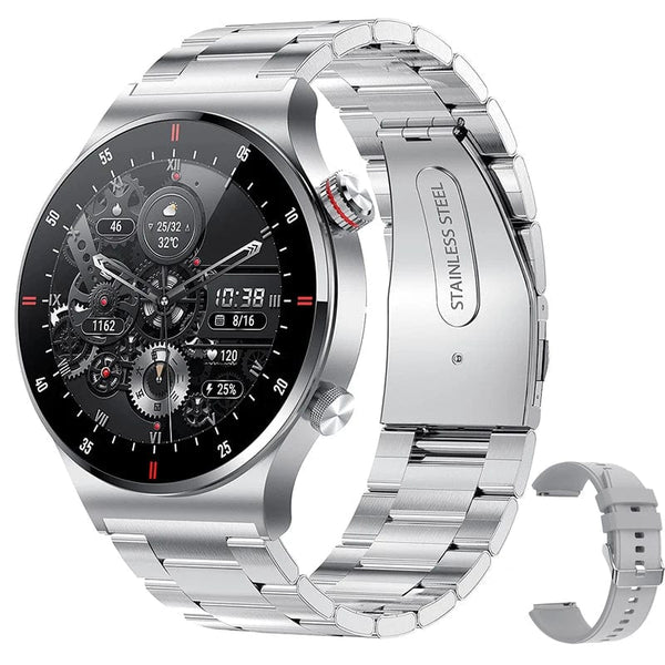 Planet Gates Grey / CHINA New Bluetooth Call Smart Watch Men Sports Fitness Tracker Waterproof Smartwatch Large HD screen for huawei Xiaomi phone+box